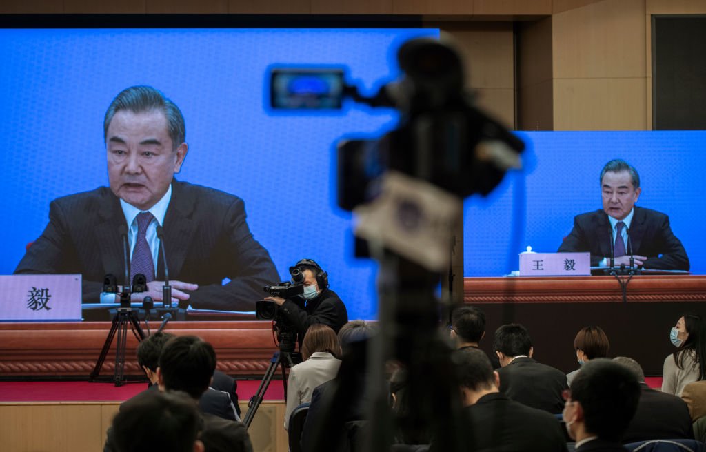 王毅在周一（3月7日）的中國「兩會」外長記者會上做出此番表態。