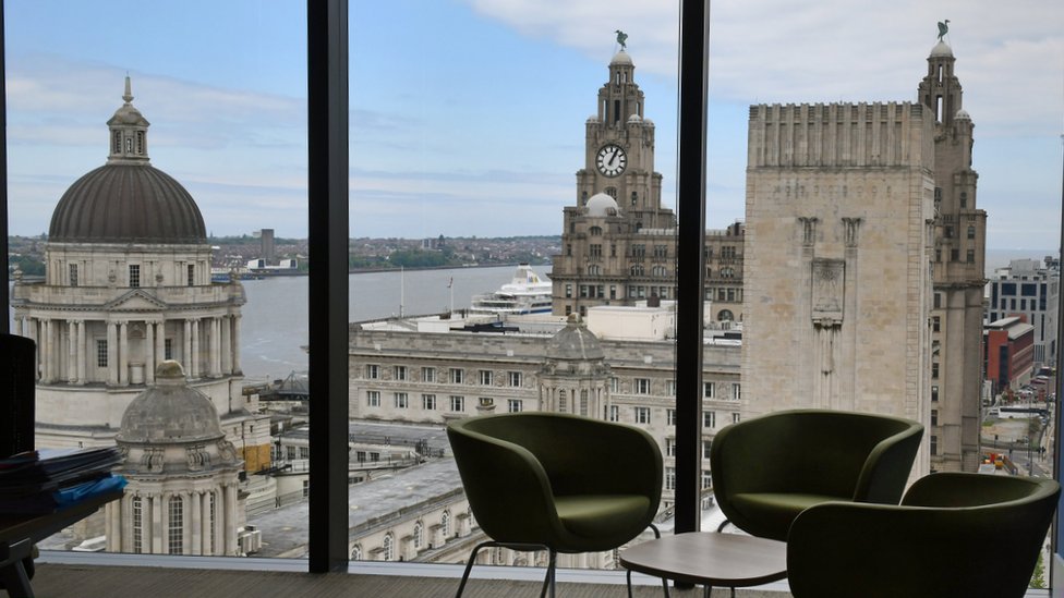 views of pier head from inside a building