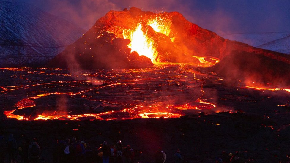 aktivni vulkan na Islandu