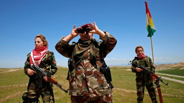Езиды и курдские женщины-борцы