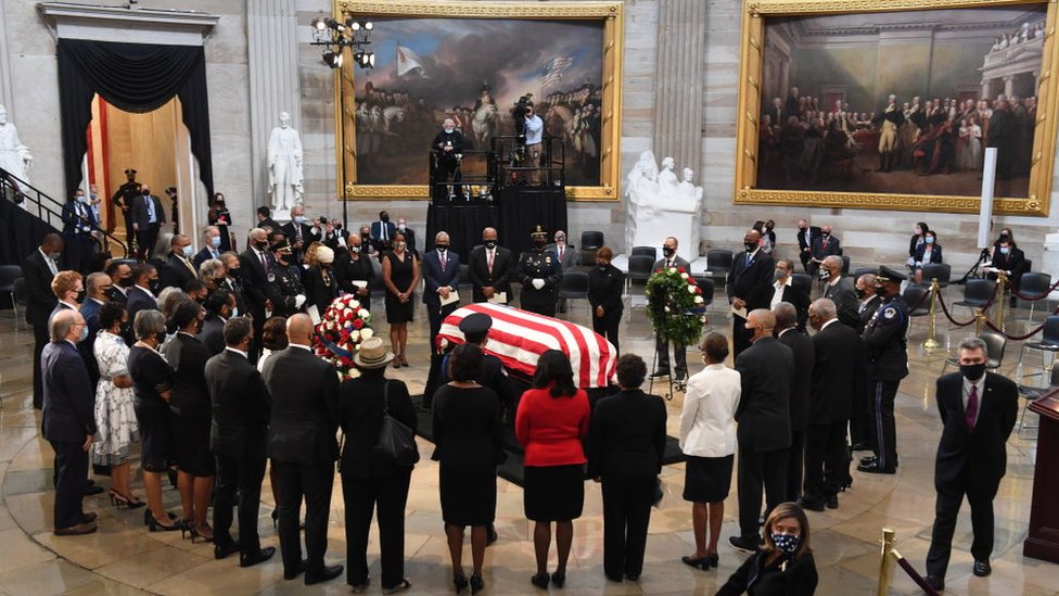 Похороны Джона Льюиса в ротонде Капитолия