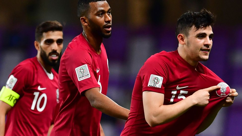 بسام الراوي وهو يحتفل بهدف المباراة