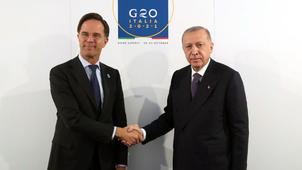 Hollanda Başbakanı Mark Rutte ve Cumhurbaşkanı Recep Tayyip Erdoğan