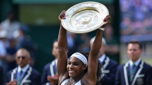 Serena Williams won Wimbledon for the sixth time