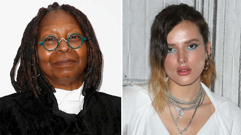 Whoopi Goldberg y Bella Thorne