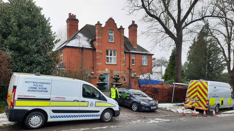 House in Halam where Graeme Perks was stabbed