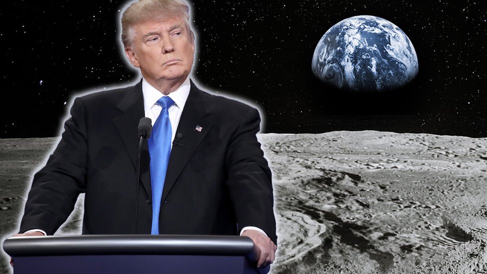 Дональд Трамп на Луне