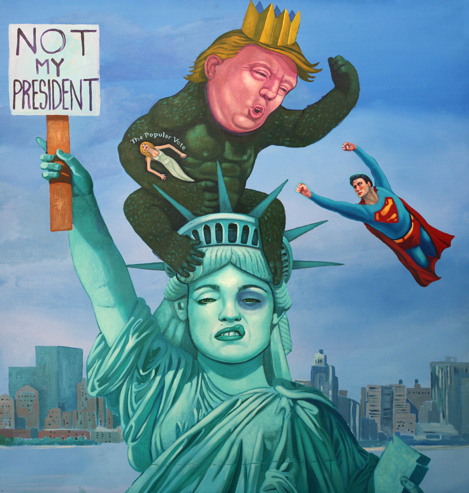 Картина Майкла Форбса «Не мой президент»