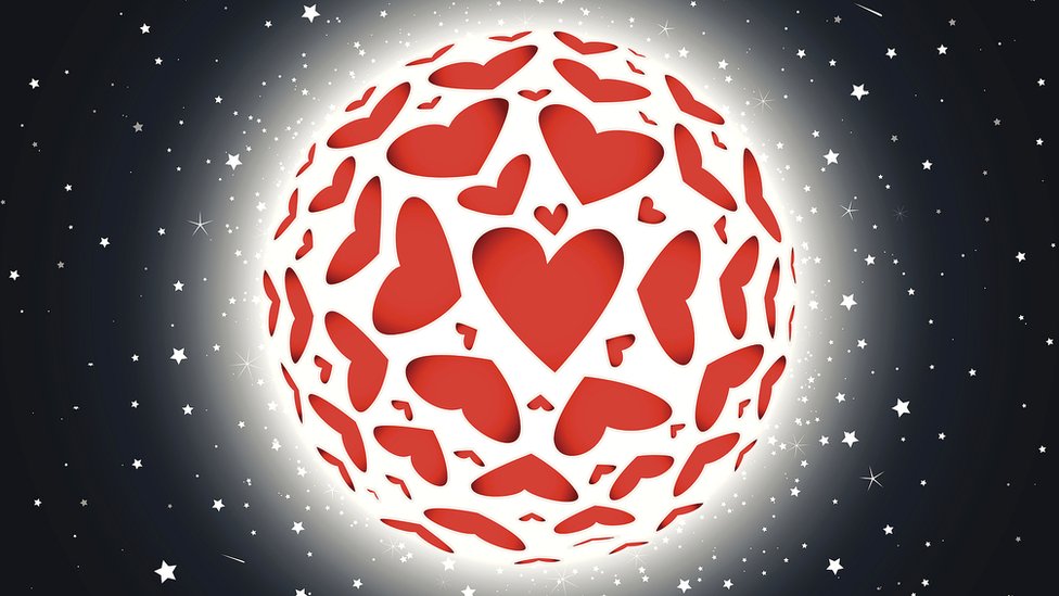 Para qué la gravedad: todo lo que necesitas es amor. Planeta de corazones