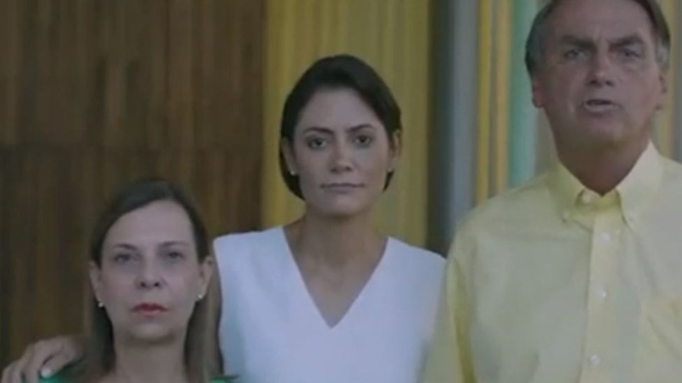 Bolsonaro no vídeo em que se justificou ao dizer que 'pintou um clima' com adolescentes venezuelanas