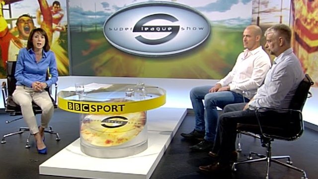 Super League Show panel of Tanya Arnold, Terry Campese and Brian Noble