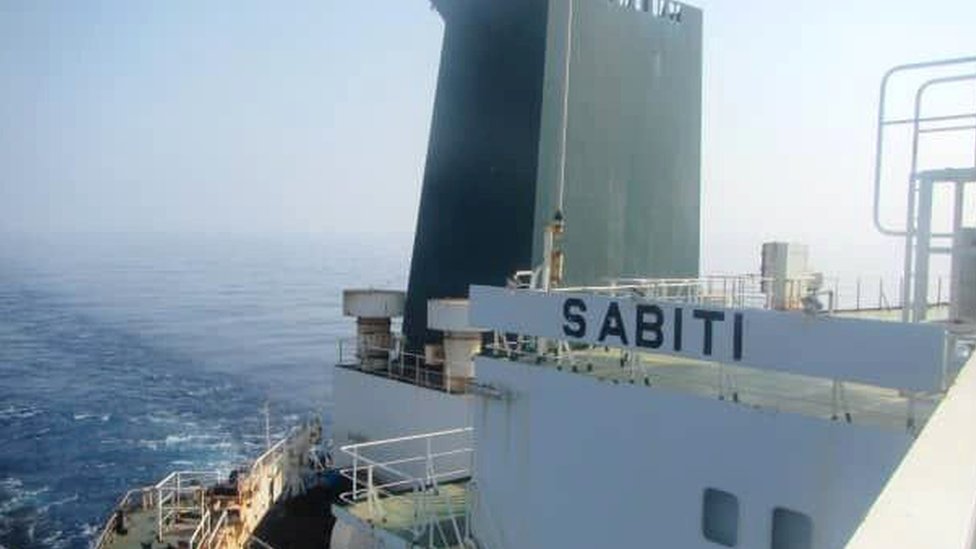 Фотография на борту иранского нефтяного танкера Sabiti