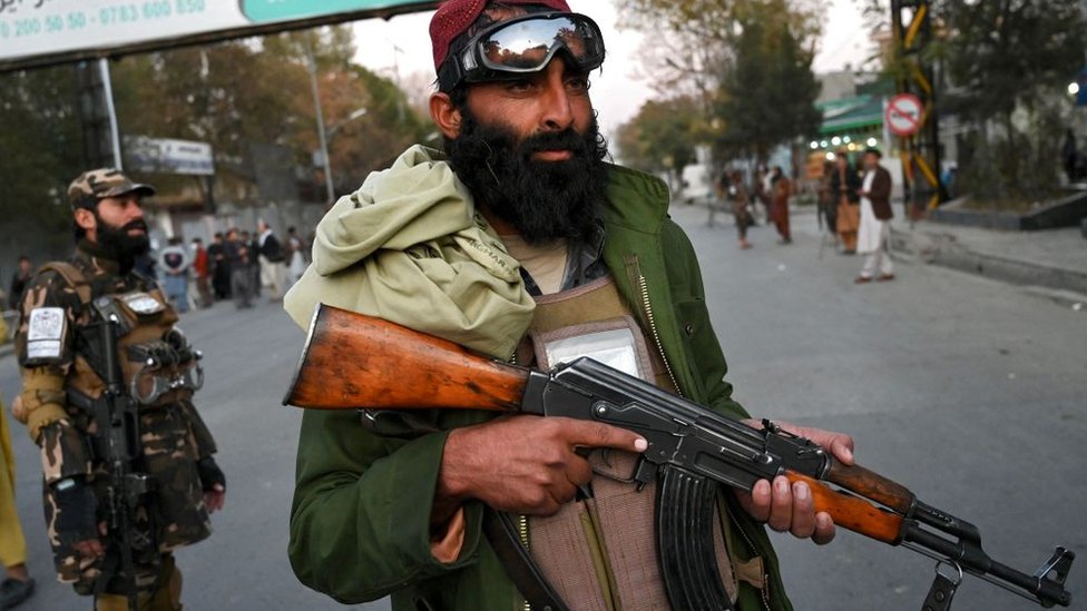 Luchador talibán en Kabul.