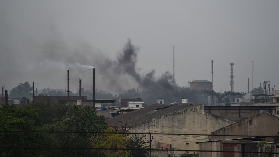 Промышленное загрязнение является основным источником загрязнения воздуха в Канпуре