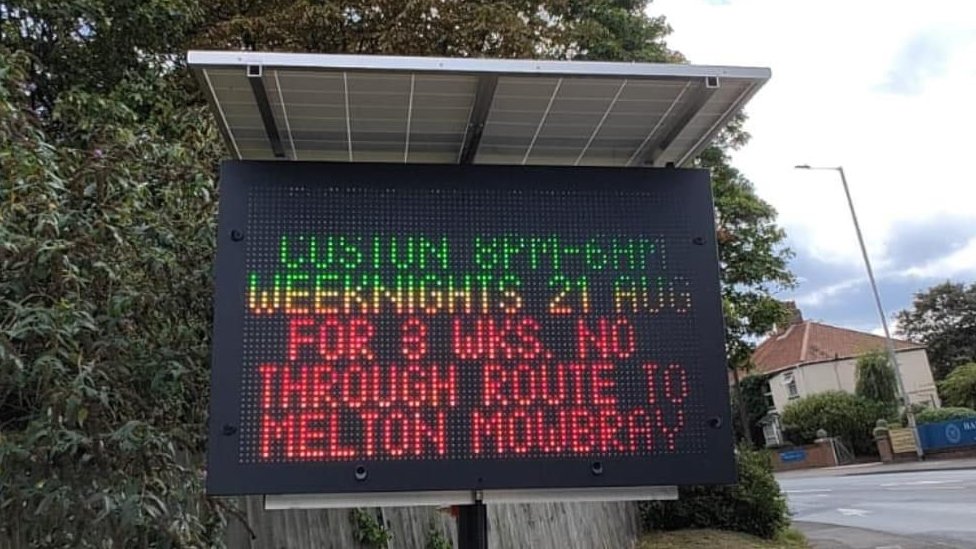 Norwich drivers baffled by sign warning of roadworks 100 miles