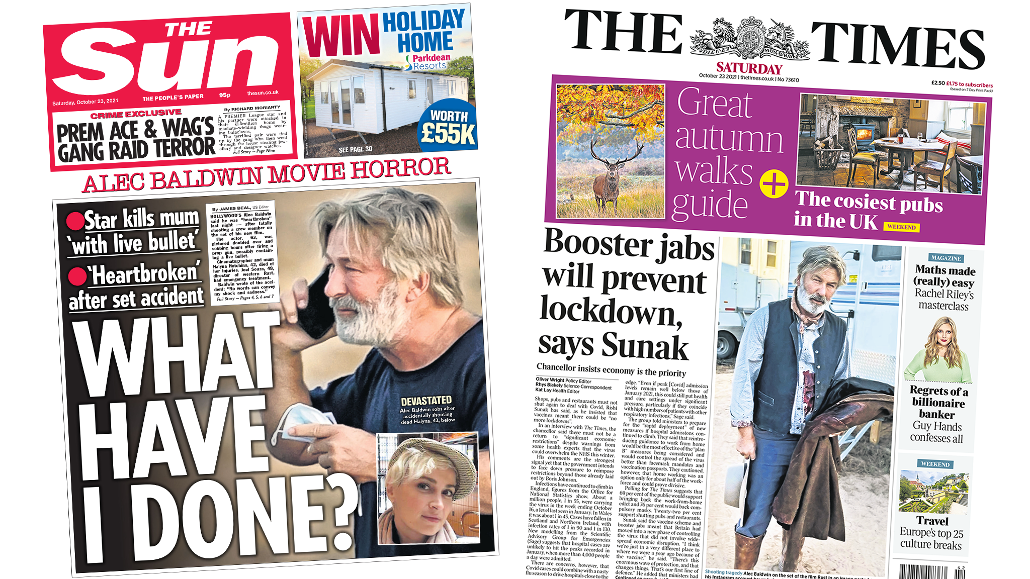 Newspaper Headlines Hollywood Horror And Sluggish Booster Jab Campaign Bbc News