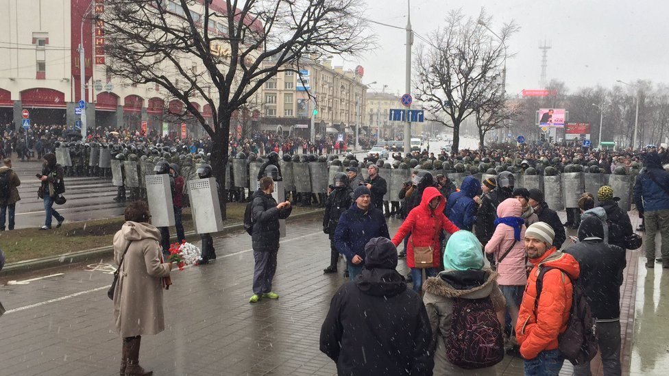Демонстрация в Минске