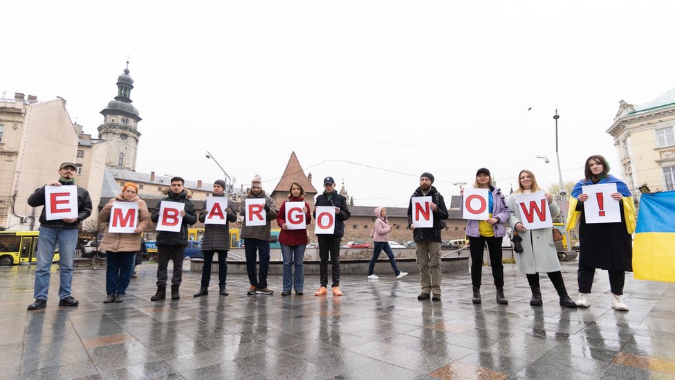 Protest against Rosatom in Lviv, Ukraine, 2021