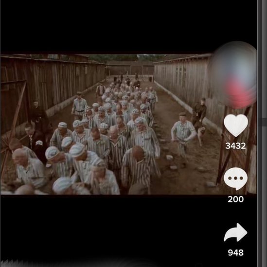 Screenshot of a Holocaust film