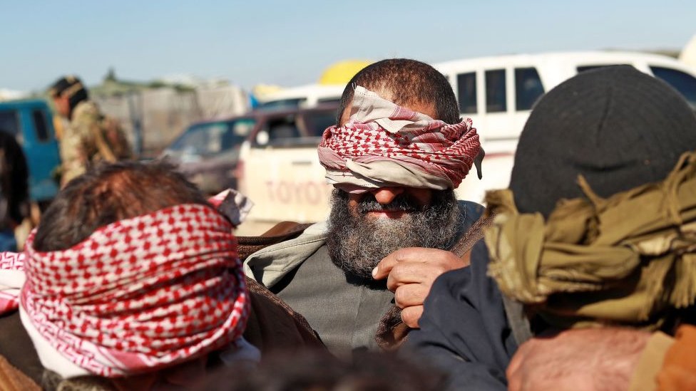 Bu yıl Suriye'de yakalanan bazı IŞİD zanlıları