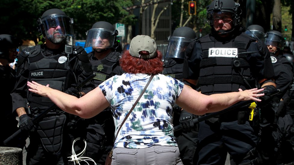 Portland Police Arrest Four In Far Right Rally And Counter Protest 