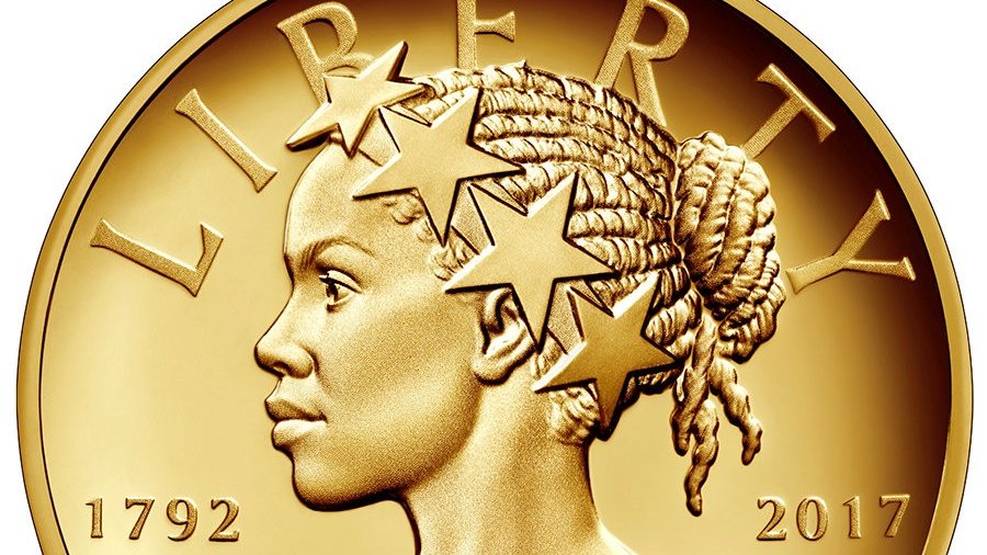 Lady Liberty to be black woman on new US 100 coin BBC News