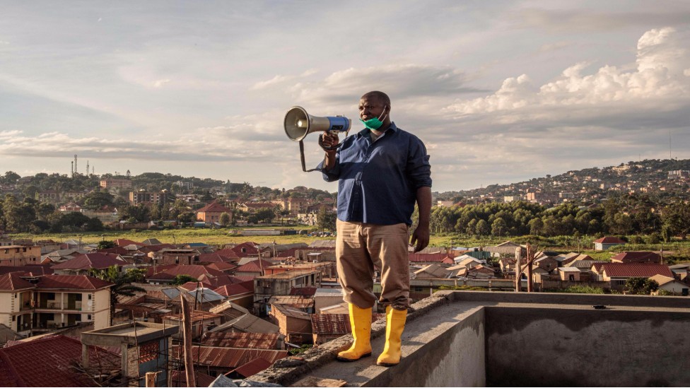 Gonzaga Yiga, a 49-year-old community chairperson, appeals to residents - Tuesday 24 March 2020