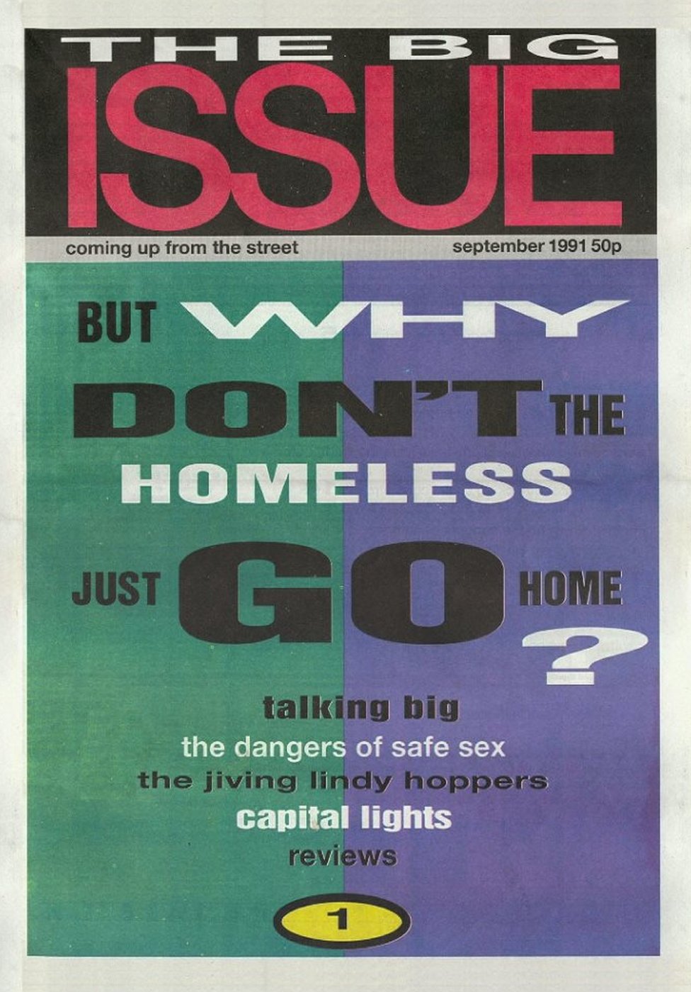 Обложка первого выпуска Big Issue