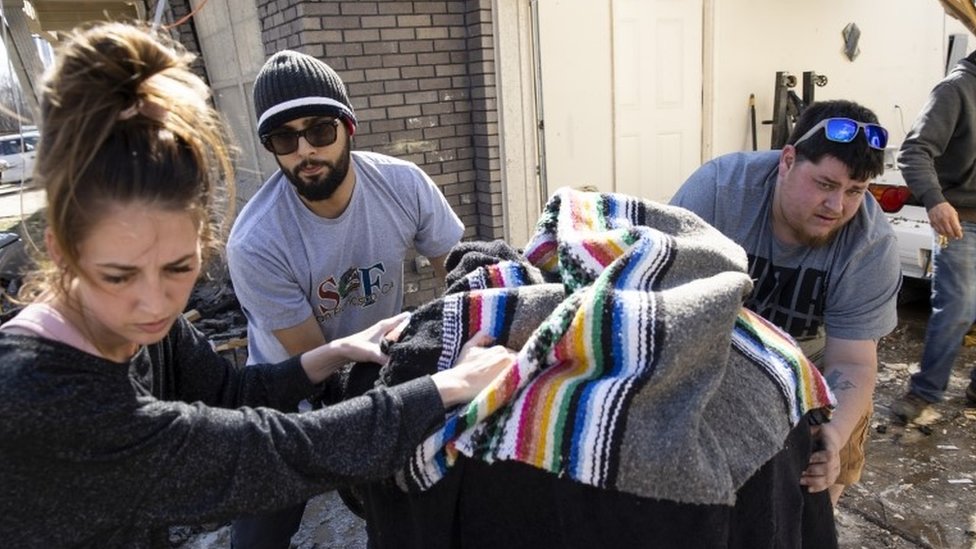 Afectados en Cookville, en el condado de Putnam, Tennessee. Afectados en Cookville, en el condado de Putnam, Tennessee.