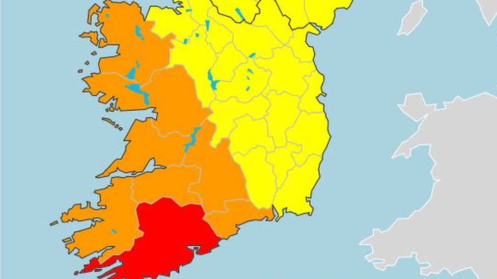 Карта западного побережья Ирландии