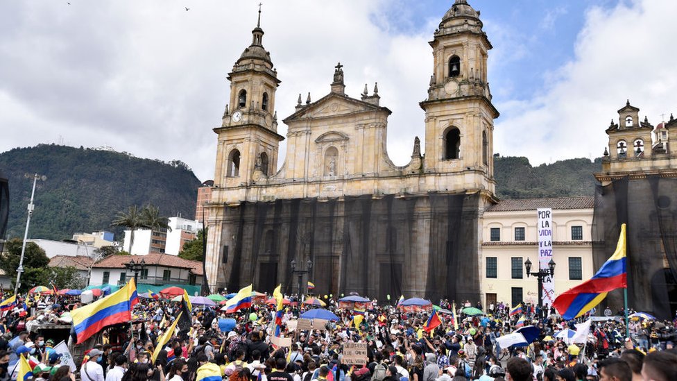Protesta en Colombia