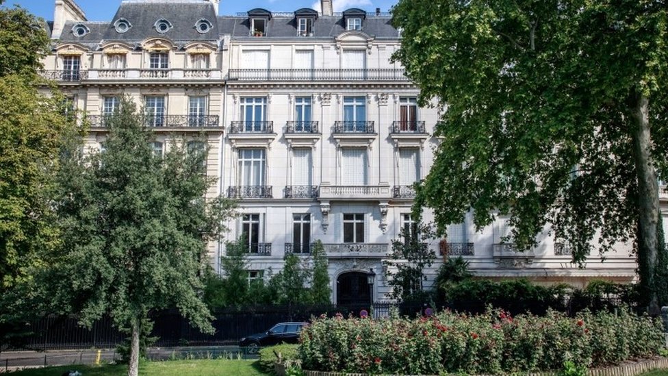 Epstein's luxury apartment in Paris