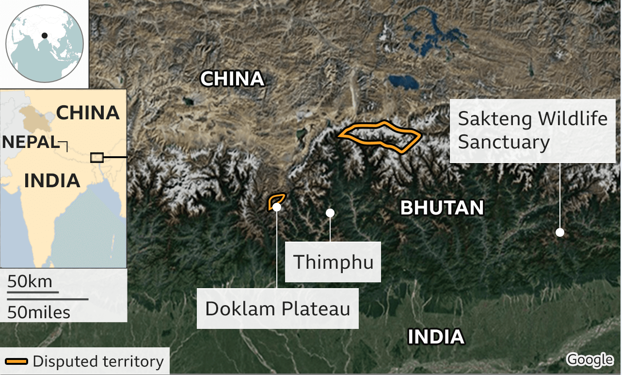 Bhutan map