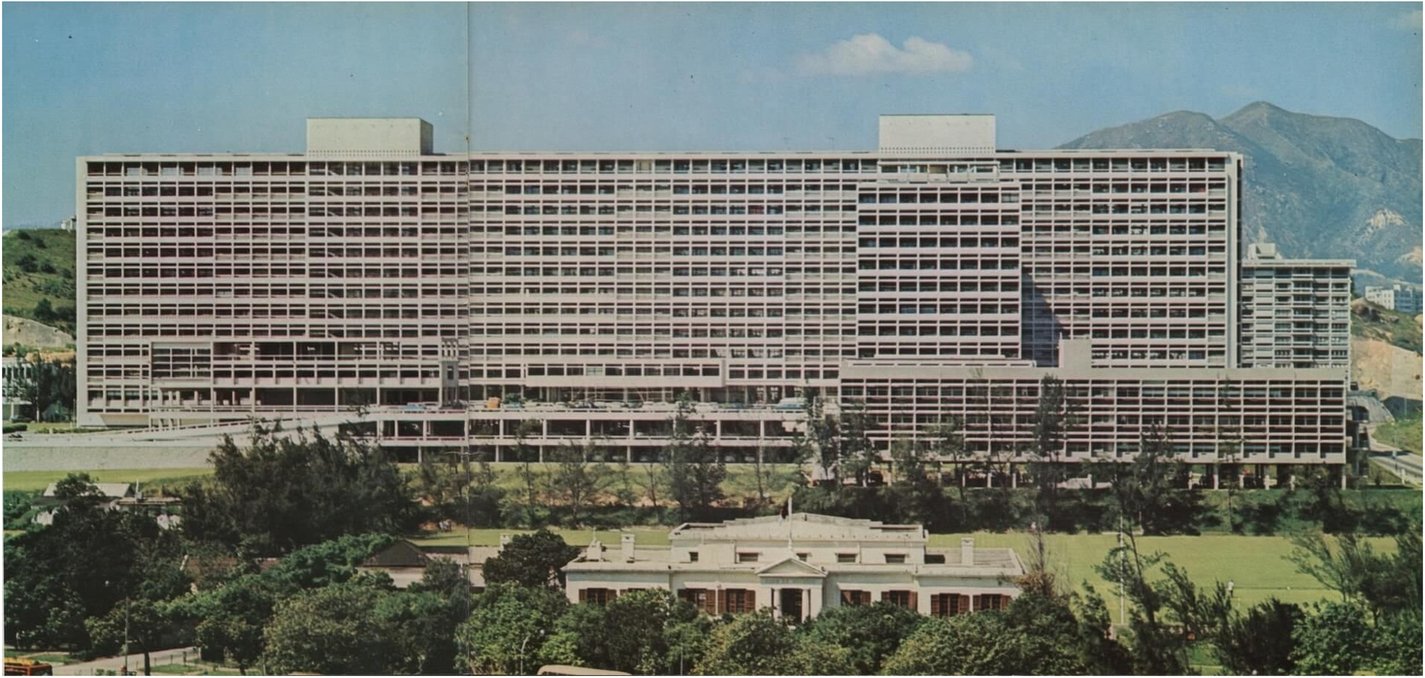 1960年代的伊利沙伯醫院（香港政府新聞處檔案照片）。