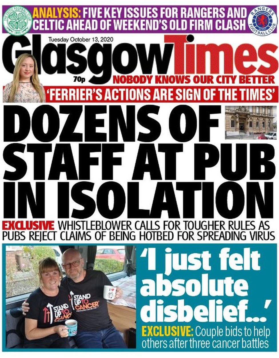 Scotland's papers New lockdown system to target Scottish hotspots