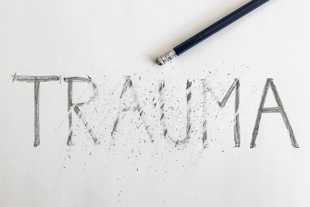 Palabra 'trauma' borrada