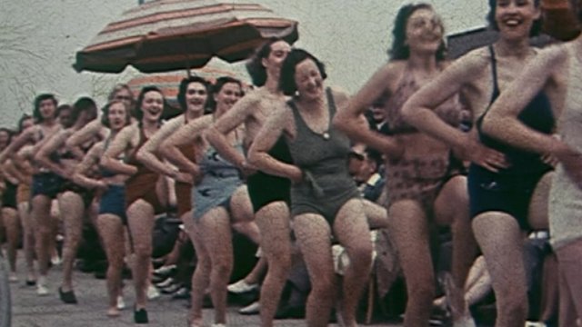 Holidaymakers at Butlins, Clacton 1946