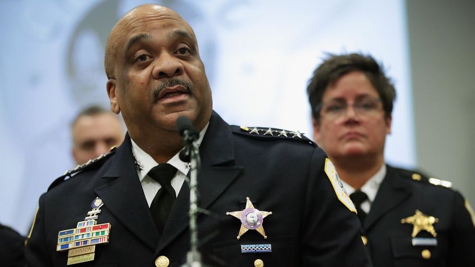 El superintendente de la policía de Chicago, Eddie Johnson.