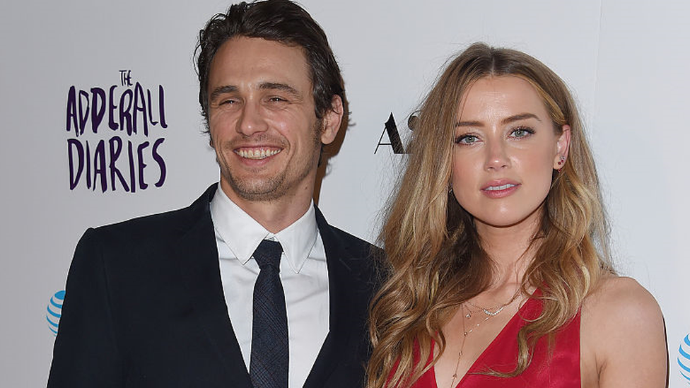 Actors James Franco and Amber Heard arrive at 'The Adderall Diaries' Premiere