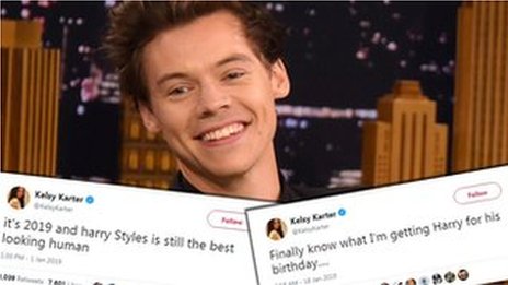 Kelsy Karter: Singer gets 'shocking' Harry Styles tattoo on her cheek