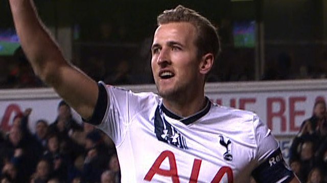 Tottenham's Harry Kane celebrates