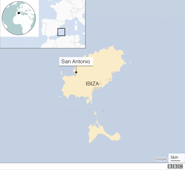 Mapa de Ibiza