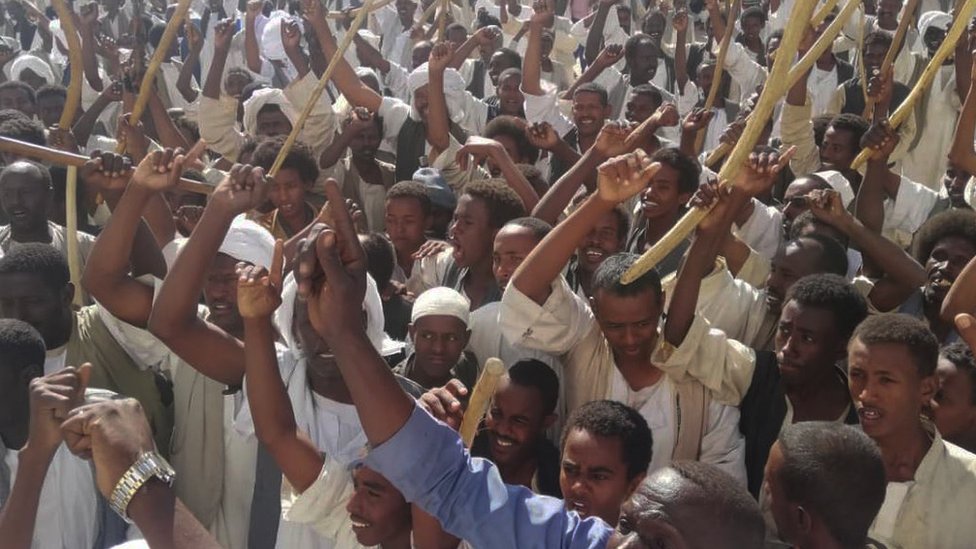 لقطة من مظاهرات السودان