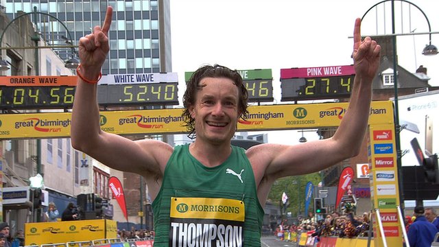 Chris Thompson wins the Great Birmingham Run