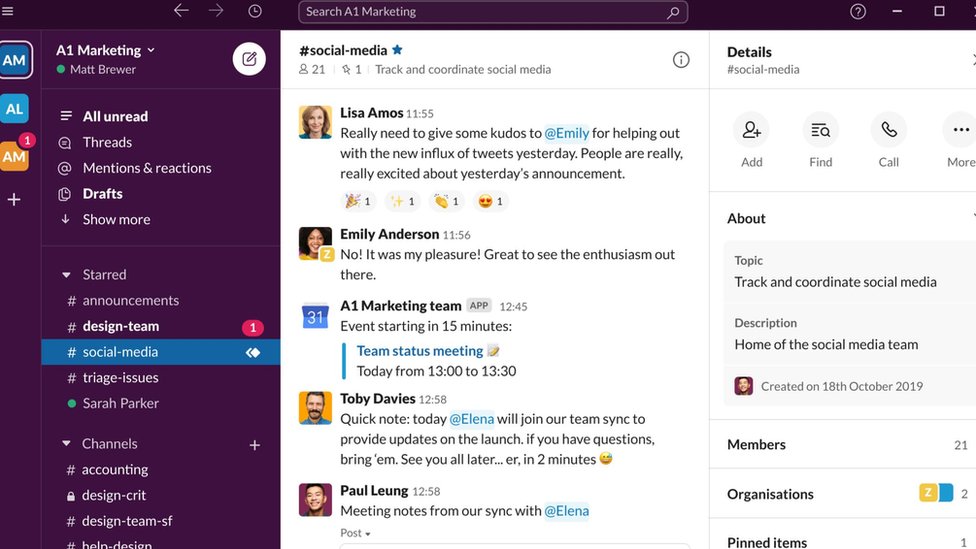 Slack создан для того, чтобы коллегам было проще общаться друг с другом.