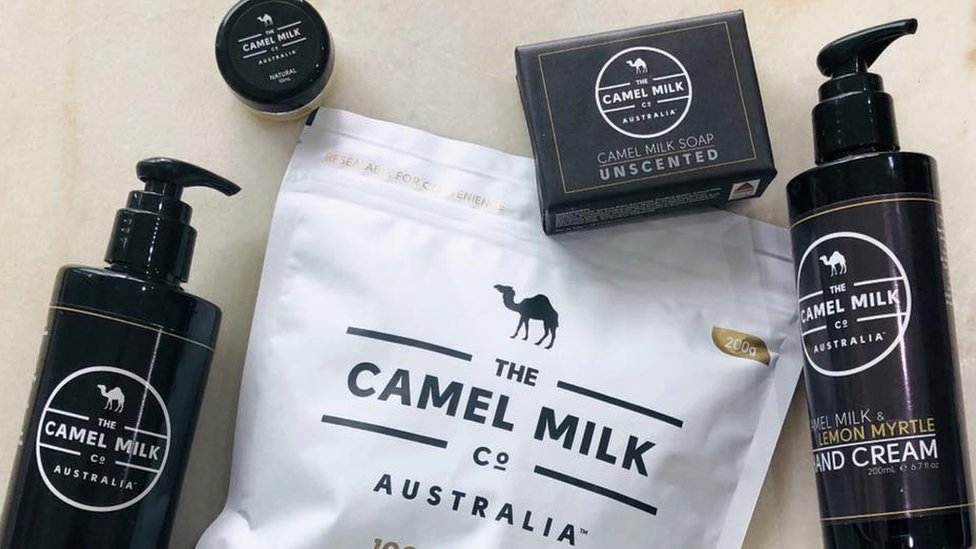 Skincare products made from camel milk