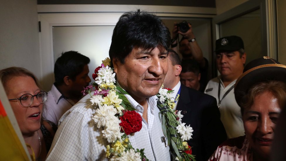Evo Morales en Mendoza, Argentina