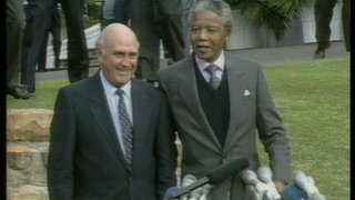 De Klerk i Mandela