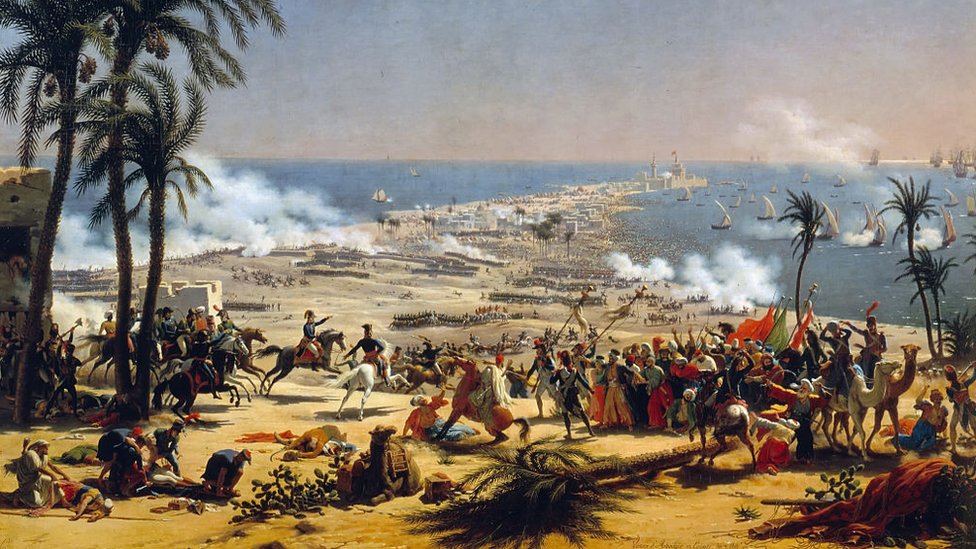 A battle in Egypt