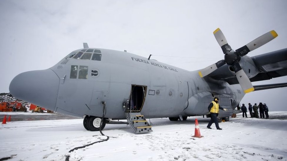 El avión C-130 de Chile en una foto de archivo